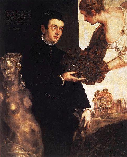 Jacopo Robusti Tintoretto Portrait of Ottavio Strada Norge oil painting art